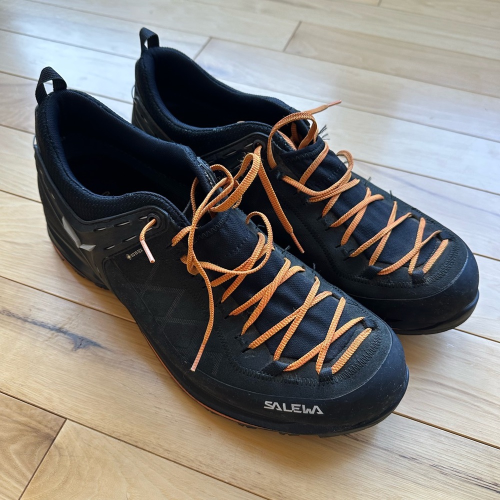 Salewa Black and Orange Men’s Hiking Shoes Size 12